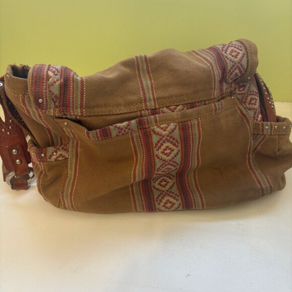 Fossil Canvas and Leather Studded Purse - Picture 5 of 8